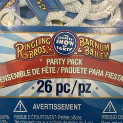 Ringling Brothers Barnum & Bailey Circus Birthday Party Decorations Banner 26pc