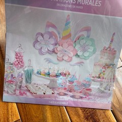 Birthday Wall Decorations Unicorn Fantasy Party Princess New