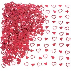 60g Red Love Heart Table Confetti Valentines Day Foil Metallic Sequins Decor