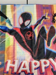 Spider-Man Happy Birthday Banner Flag 3′ X 5′ Large Spider-Gwen Miles Morales B5