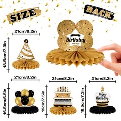 Cheers To 88 Decor, Birthday Party Table Sign, Gold