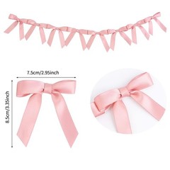 2 Pack Pink Ribbon Banner (8ft Each) – Party Decoration Garland for Bachelore…