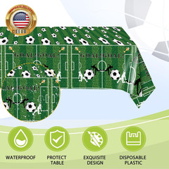 Soccer Theme Party Decorations,41Pcs Soccer Birthday Party Supplies Tableware Se