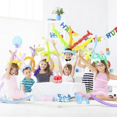 100Pcs Assorted Pastel Long 260q Balloons Thickening Skinny Latex Twisting