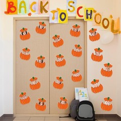 Autumn Thanksgiving Fall Pumpkin Paper Cutouts Decor Glue Points 50 Pack