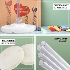 Set of 2 5FT Balloon Column Stand Kit Party Decoration Balloon Pillars