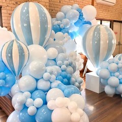 Light Blue Balloons 127 pcs Different Sizes of 36 18 12 10 5 127PCS Blue-y4