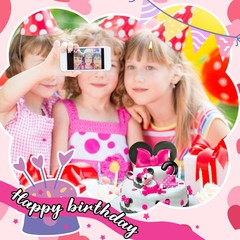 MTLEE Pink Mouse Birthday Candle 1st 2nd 3rd Black black, pink, white