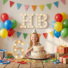 8.86 Inch Marquee Light up Numbers 10 for Party Decorations | Birthday Number De