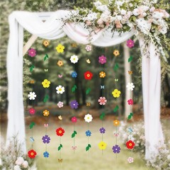 2 Pcs x 13ft Spring Flower Garland Wildflower Party Decor, Wildflower Paper