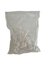 Bag of Clear Plastic Balloon Clip On Weights Party Supply – Total of 12