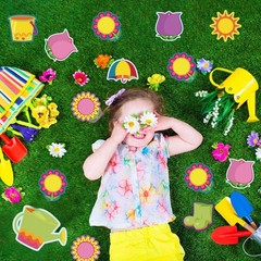 45 Pcs Spring Flower Cutouts Bulletin Board Decoration Set Back to School Cla…