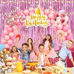 Metallic Foil Fringe Tinsel Curtains – 2 Pack 3.28 x 6.56 ft Party Backdrop