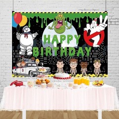 Ghostbusters Birthday Backdrop Background Banner Photo Birthday Party Decor