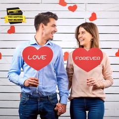 36 Pcs Large Red Heart Cutouts Paper Hearts Shape Cut-Outs Red Valentine’S Day H