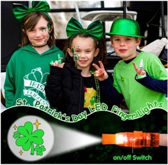 36PCS St Patricks Day Accessories LED Light Up Finger Lights
