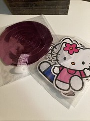 Hello Kitty Party Decor Set Table cover Back Drop Cake & Cupcake Toppers &&