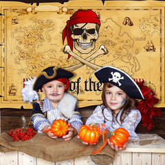 Pirate Party Backdrop Pirate Treasure Map Background Nautical Theme Wall Hanging