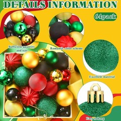 64 Assorted Juneteenth Ornaments: Vibrant Colors for Meaningful Celebrations