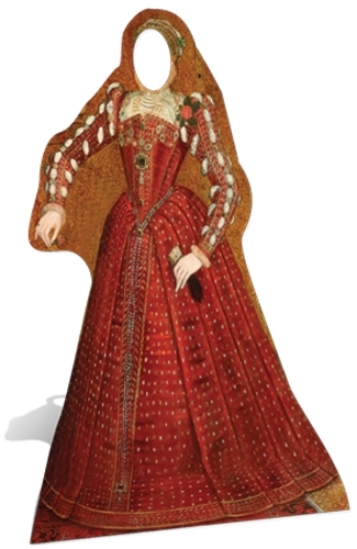 Tudor Woman Stand In Cardboard Cutout Fun Figure 176cm Tall – At your Event