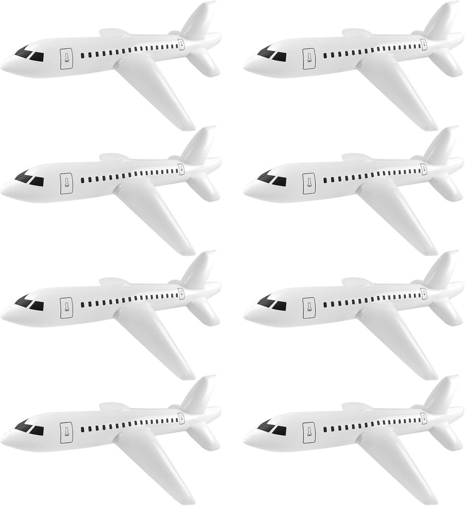 8 Pieces Inflatable Airplane Balloon 40 Inch Large Inflatable Plane Balloon W…