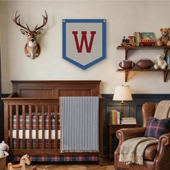 Boys Room Decor Name Pennant Flag, Personalized Baby Gifts，Vintage Baby Boy N…