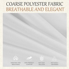 60×102 Table Cloth – 6 Pack Rectangular White Washable Stain and Wrinkle Resi…