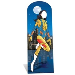 Superhero Female Stand-In Lifesize Cardboard Cutout / Standee – Fun party photos