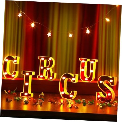 6.3″ Light up Letters Sign Party Decorations Battery Powered Marquee Circus