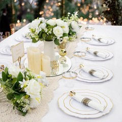 PASOCON 18 Pack Round Mirrors for Centerpieces, Circle Mirror Centerpieces fo…