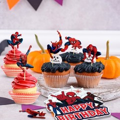 Spider Man Boys Party Decoration Marvel Birthday Supplies Foil Balloons Backdrop