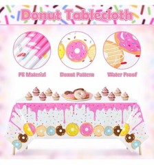 Winrayk 131Pcs Donut Birthday Party Decorations Supplies Donut Balloon Pink