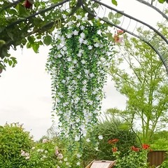 8pcs Artificial Plant Fake Eucalyptus Leaf Hanging Flowe Vine Garden Home Decor
