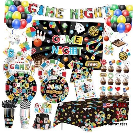 Family Game Night Party Decorations for Birthday, Family House Board Gaming