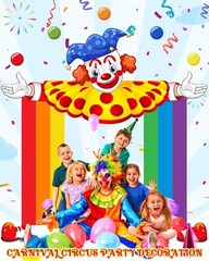 3 Pcs Carnival Circus Party Decorations Circus Clown Decor Door Banner Clown …