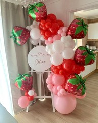 6 Pack Gaint Strawberry Balloons 23 Inch Cute Strawberry Balloons for Cute Be…