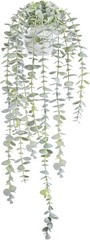 Decorative Hanging Plants for Shelf, Faux Ivy Eucalyptus Small, Light Green