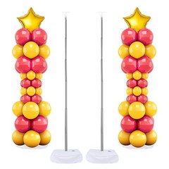 Balloon Column Stand Set of 2, 6.6ft Balloon Arch Stand Adjustable Balloon Co