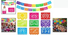 Reusable 36 Ft Mexican Banner Set – 2 Packs for Festive Indoor/Outdoor Fun