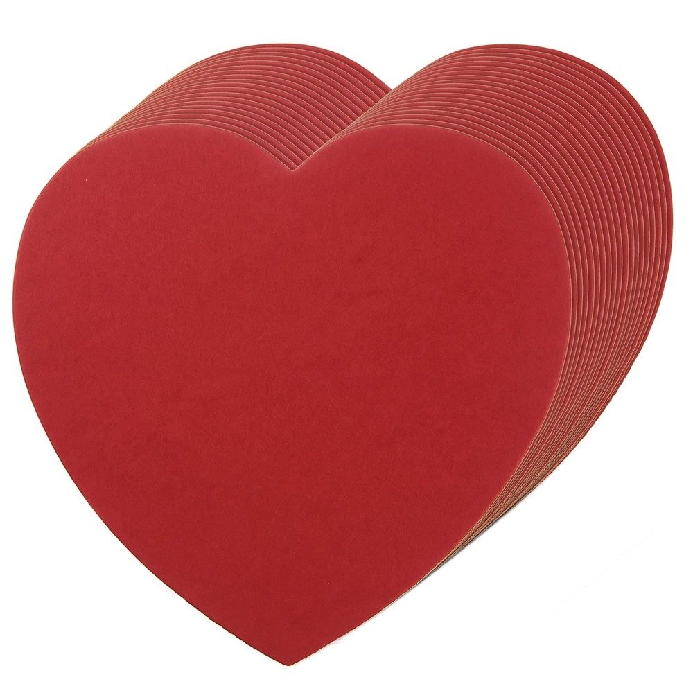 150 Pcs Large Heart Paper Cutouts Red Shapes Cardstock Valentines Day Decor