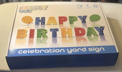 «HAPPY BIRTHDAY»Celebration Yard Sign – Reusable – Waterproof – NEW in Box