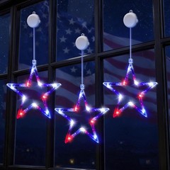 Holiday Star Window Silhouette Lights, Set of 3