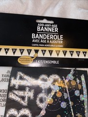 Amscan Add Any Age Pennant Banner 13ft. Party Supply Decoration New!!!