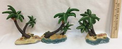 Beach Party Decor Table Fish Net Centerpiece Sea Shell Palm Tree Candle HUGE Lot