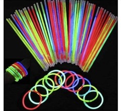 Glow Sticks Party Supplies – Neon Glow Bracelets & Necklaces, Pack of 100, Funny