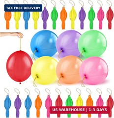 30pcs Punch Balloons for Kids, Thickened Neon Punching Balloon, Large Heavy Duty