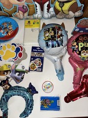 Paw Patrol Birthday Decoration BACKDROP Invitations Napkins Banners BIG HUGE LOT