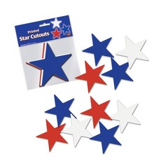 Beistle Star Cutouts – Patriotic | Party Supply | Decoration