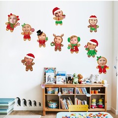 50 PCS Christmas Gingerbread Man Paper Cutouts Photo Crafts 100 Glue Points