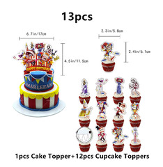 Digital Circus Birthday Party Decorations Banner Balloons Set